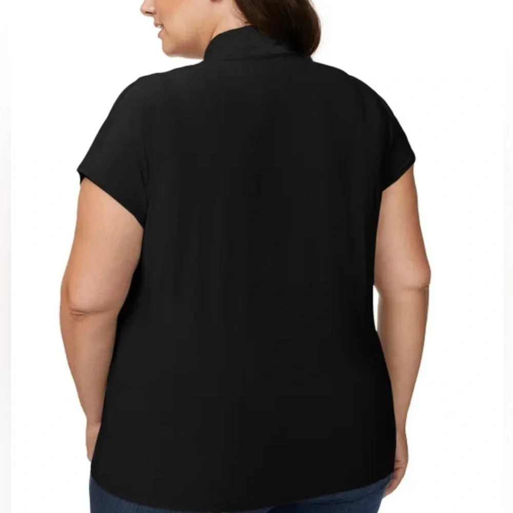 Buffalo Ladies' V-Neck Short Sleeve Blouse - Picture 5 of 15